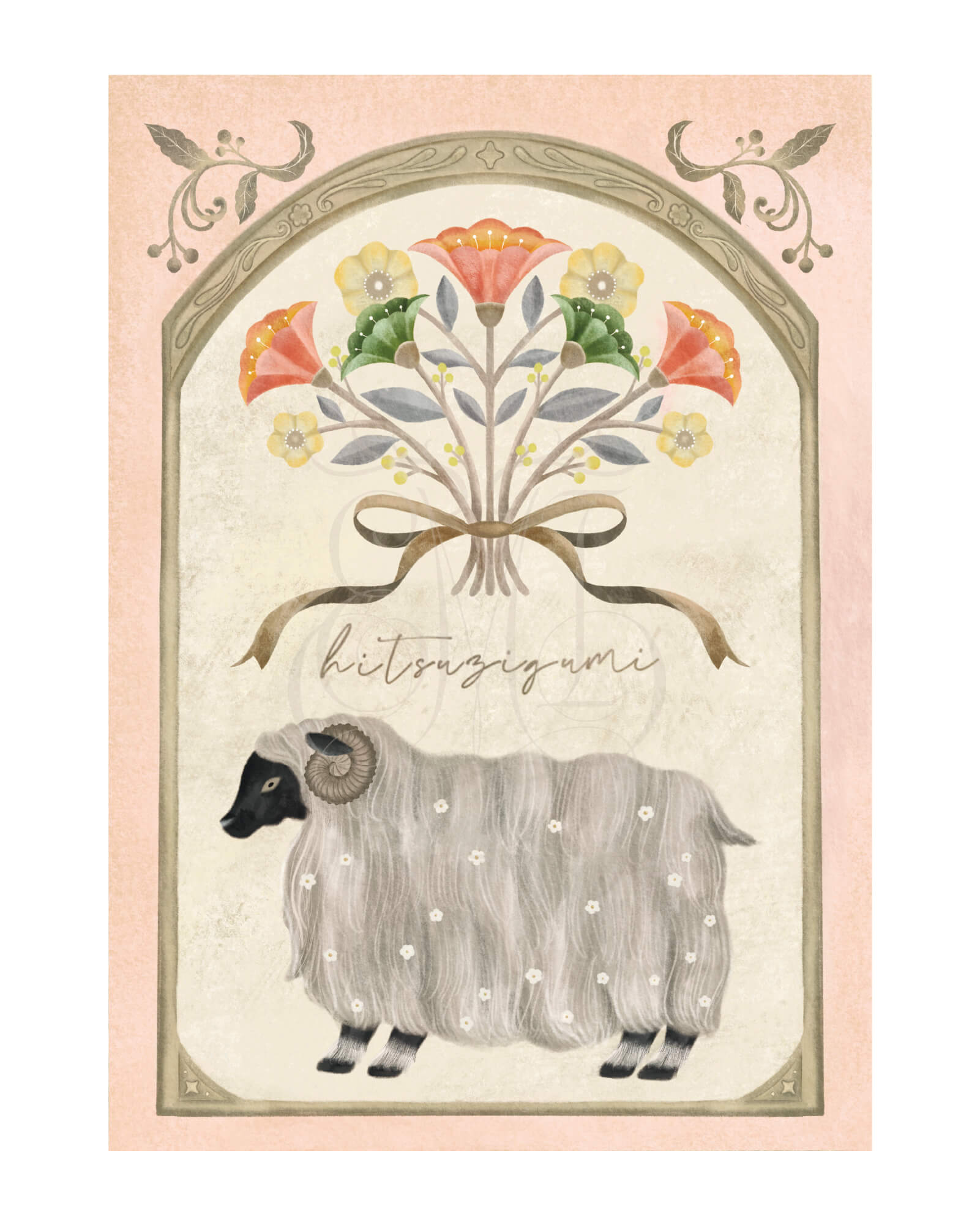 ひつじ組クッキー缶 ‘Spring’