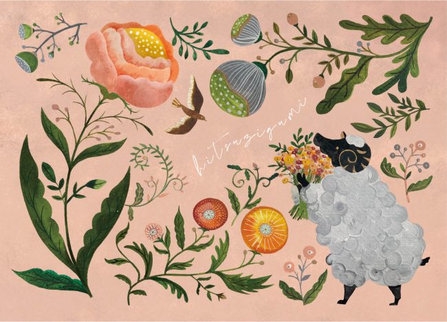 ひつじ組クッキー缶 ‘Valentine’